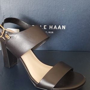 FLASH SALE Leather Ankle Strap Heel